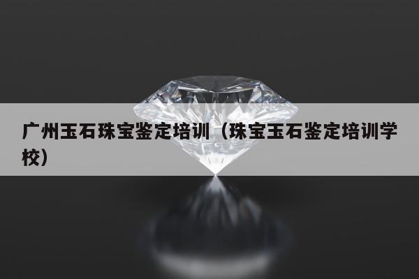 广州玉石珠宝鉴定培训（珠宝玉石鉴定培训学校）