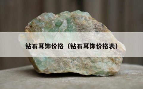 钻石耳饰价格（钻石耳饰价格表）