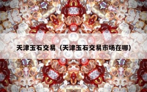 天津玉石交易（天津玉石交易市场在哪）