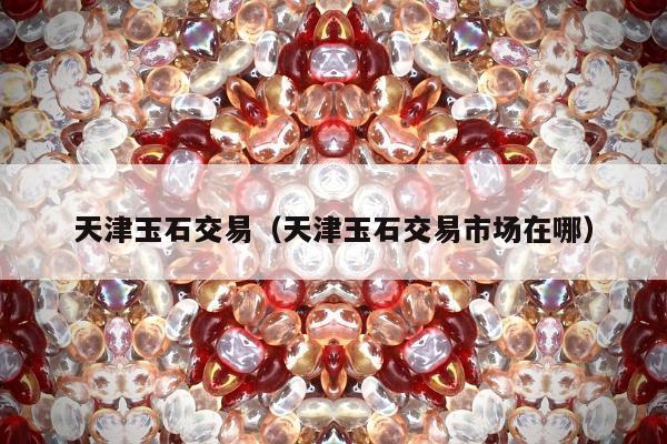 天津玉石交易（天津玉石交易市场在哪）
