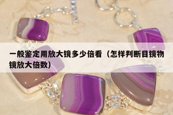 一般鉴定用放大镜多少倍看（怎样判断目镜物镜放大倍数）