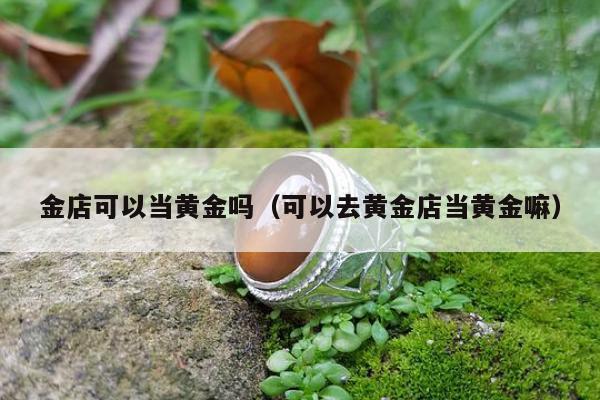 金店可以当黄金吗（可以去黄金店当黄金嘛）