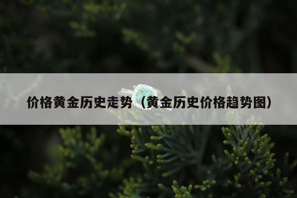 价格黄金历史走势（黄金历史价格趋势图）