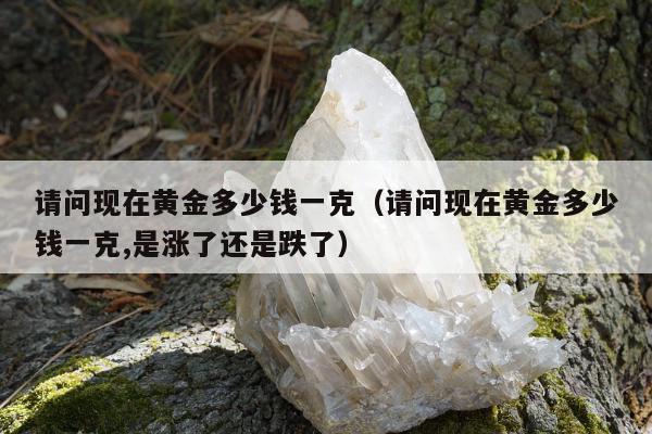请问现在黄金多少钱一克（请问现在黄金多少钱一克,是涨了还是跌了）