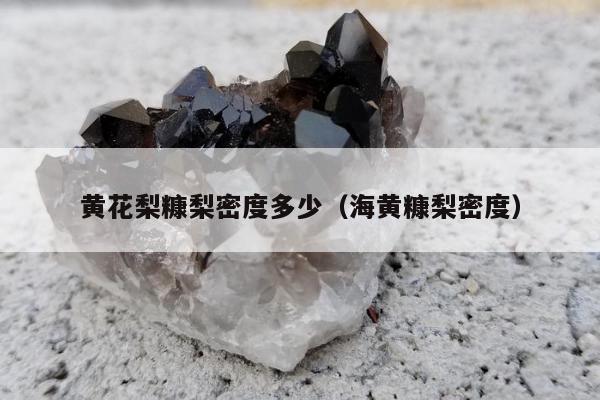 黄花梨糠梨密度多少（海黄糠梨密度）