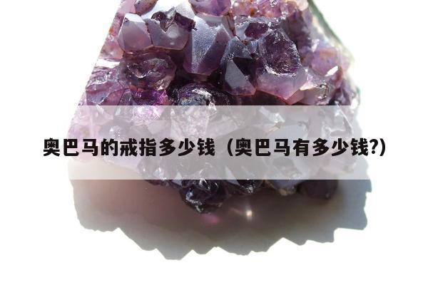 奥巴马的戒指多少钱（奥巴马有多少钱?）