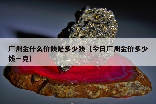 广州金什么价钱是多少钱（今日广州金价多少钱一克）