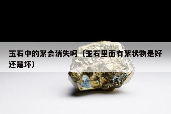 玉石中的絮会消失吗（玉石里面有絮状物是好还是坏）