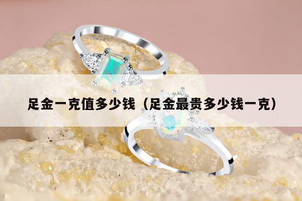 足金一克值多少钱（足金最贵多少钱一克）