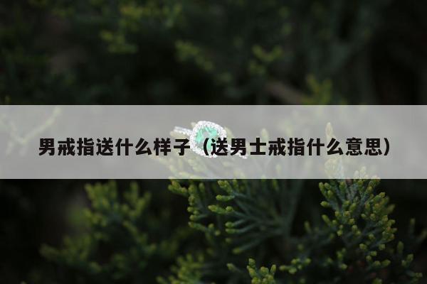 男戒指送什么样子（送男士戒指什么意思）