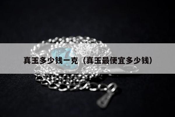 真玉多少钱一克（真玉最便宜多少钱）