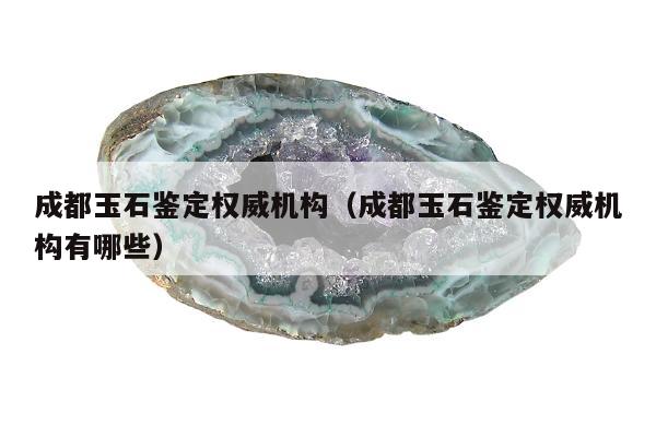 成都玉石鉴定权威机构（成都玉石鉴定权威机构有哪些）
