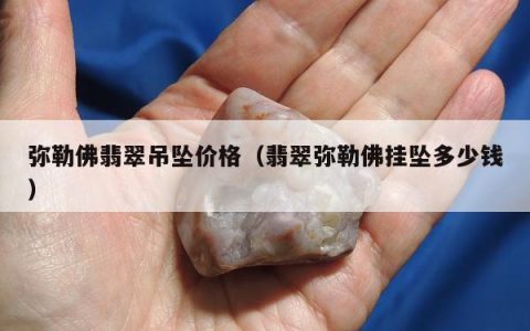 弥勒佛翡翠吊坠价格（翡翠弥勒佛挂坠多少钱）