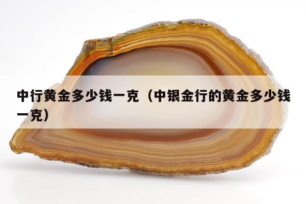 中行黄金多少钱一克（中银金行的黄金多少钱一克）