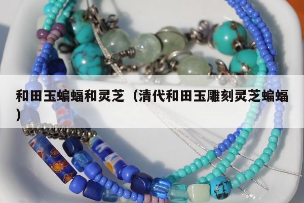 和田玉蝙蝠和灵芝（清代和田玉雕刻灵芝蝙蝠）