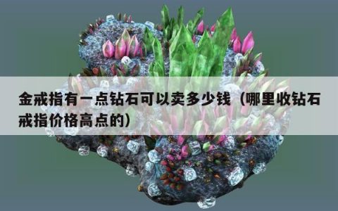 金戒指有一点钻石可以卖多少钱（哪里收钻石戒指价格高点的）