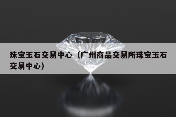 珠宝玉石交易中心（广州商品交易所珠宝玉石交易中心）