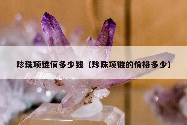 珍珠项链值多少钱（珍珠项链的价格多少）
