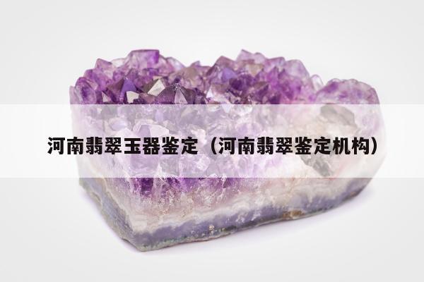 河南翡翠玉器鉴定（河南翡翠鉴定机构）