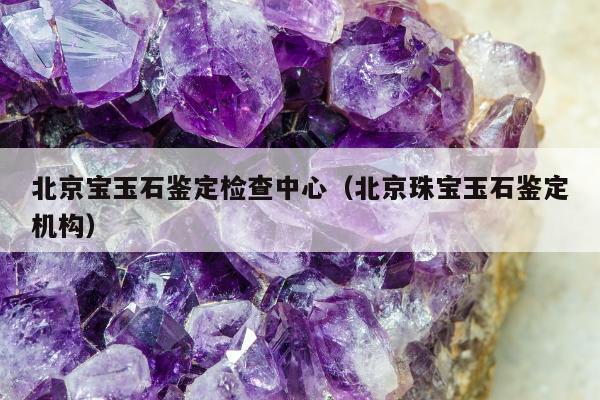 北京宝玉石鉴定检查中心（北京珠宝玉石鉴定机构）
