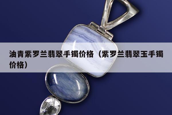 油青紫罗兰翡翠手镯价格（紫罗兰翡翠玉手镯价格）