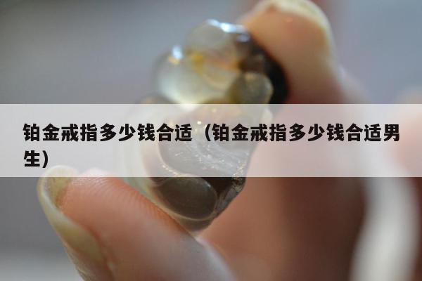 铂金戒指多少钱合适（铂金戒指多少钱合适男生）