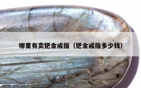 哪里有卖钯金戒指（钯金戒指多少钱）