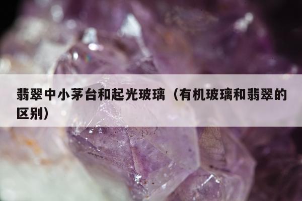 翡翠中小茅台和起光玻璃（有机玻璃和翡翠的区别）