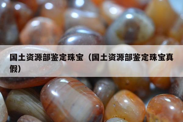 国土资源部鉴定珠宝（国土资源部鉴定珠宝真假）