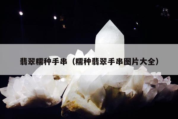 翡翠糯种手串（糯种翡翠手串图片大全）
