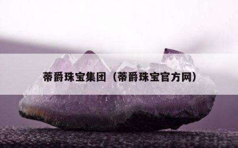 蒂爵珠宝集团（蒂爵珠宝官方网）