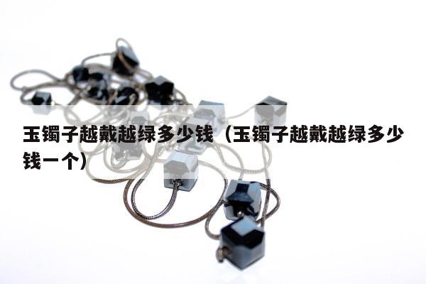 玉镯子越戴越绿多少钱（玉镯子越戴越绿多少钱一个）