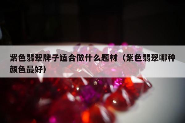 紫色翡翠牌子适合做什么题材（紫色翡翠哪种颜色最好）