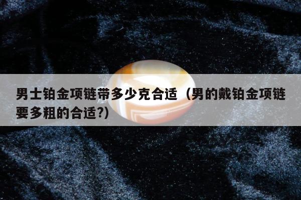 男士铂金项链带多少克合适（男的戴铂金项链要多粗的合适?）