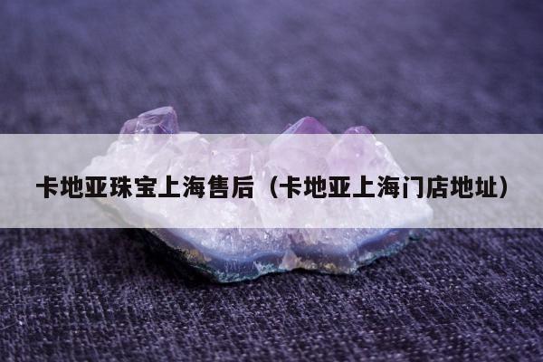 卡地亚珠宝上海售后（卡地亚上海门店地址）