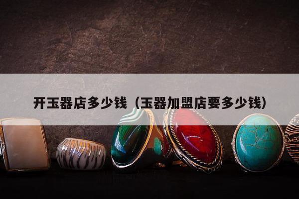 开玉器店多少钱（玉器加盟店要多少钱）