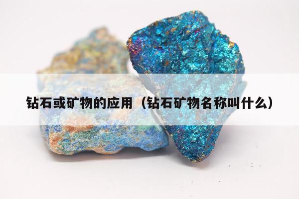 钻石或矿物的应用（钻石矿物名称叫什么）