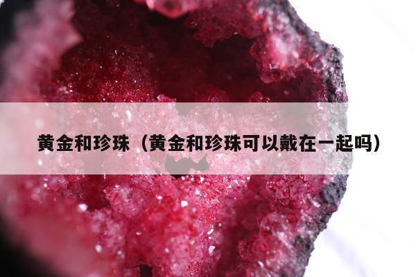 黄金和珍珠（黄金和珍珠可以戴在一起吗）