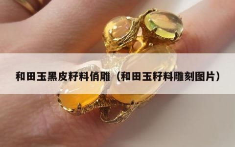 和田玉黑皮籽料俏雕（和田玉籽料雕刻图片）