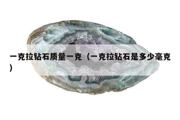一克拉钻石质量一克（一克拉钻石是多少毫克）