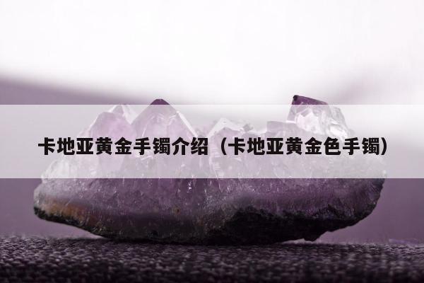 卡地亚黄金手镯介绍（卡地亚黄金色手镯）