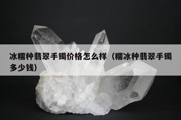 冰糯种翡翠手镯价格怎么样（糯冰种翡翠手镯多少钱）