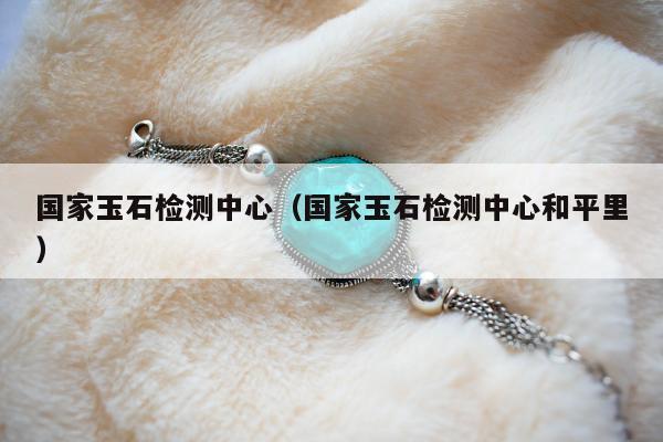 国家玉石检测中心（国家玉石检测中心和平里）