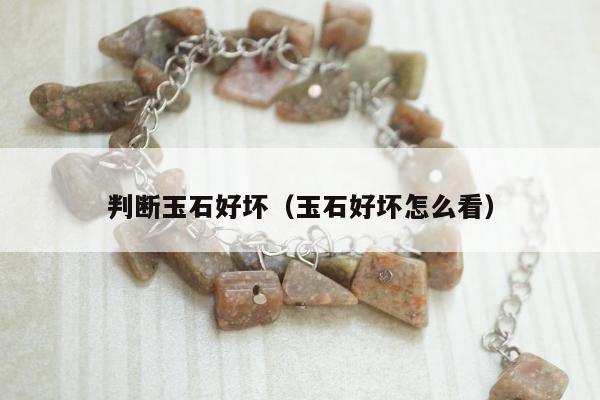 判断玉石好坏（玉石好坏怎么看）