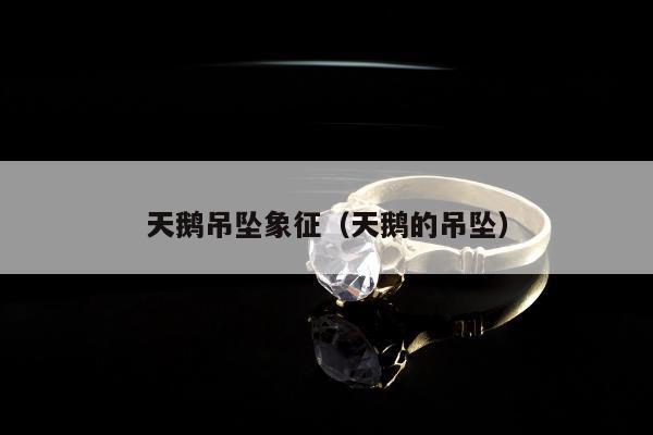天鹅吊坠象征（天鹅的吊坠）