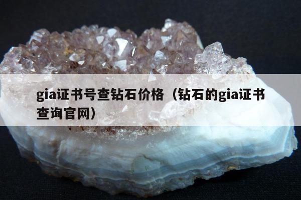 gia证书号查钻石价格（钻石的gia证书查询官网）