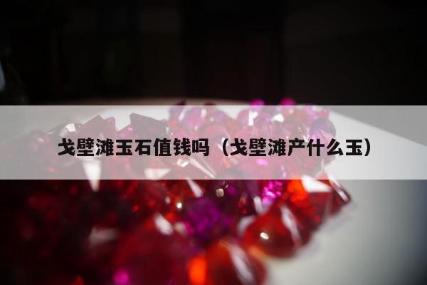戈壁滩玉石值钱吗（戈壁滩产什么玉）