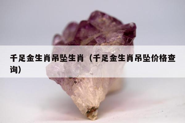 千足金生肖吊坠生肖（千足金生肖吊坠价格查询）