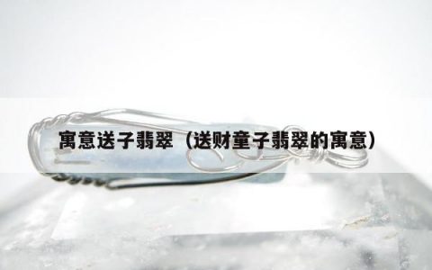 寓意送子翡翠（送财童子翡翠的寓意）