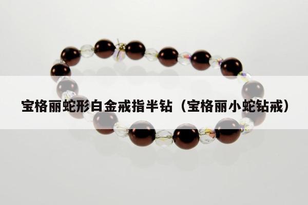 宝格丽蛇形白金戒指半钻（宝格丽小蛇钻戒）